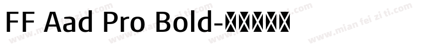 FF Aad Pro Bold字体转换